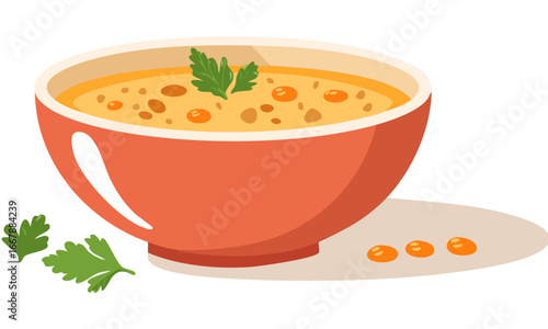 tomato soup in a bowl
