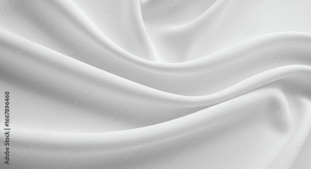 Obraz premium White fabric flowing gently