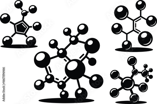 Molecular Structures Diagrams of Chemical Compounds