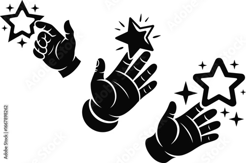 Reach for the Stars HandDrawn Celestial