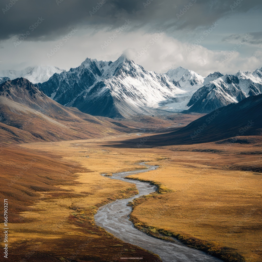 Fototapeta premium remote Alaska adventure landscape