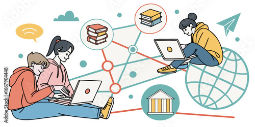 Online education banner template