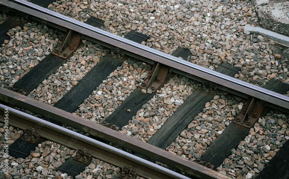 Naklejka premium Vías del tren.