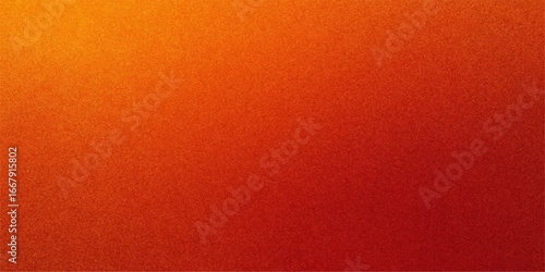 Textured red paper and orange leather materials form a vibrant pattern on a vintage cloth background