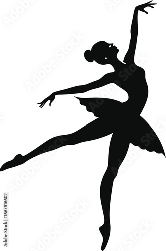 Ballet Dancer Performing Grand Jet