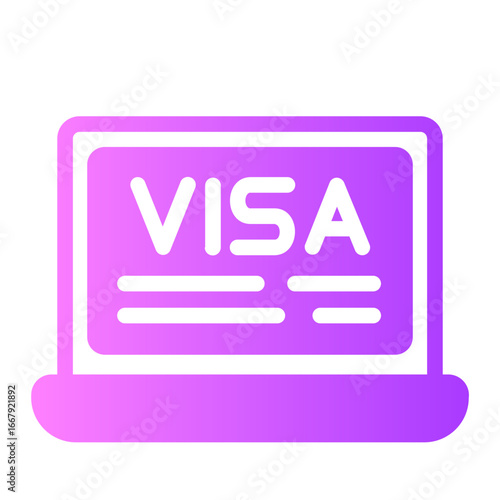 Nomad visa gradient icon