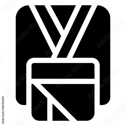 icon cultural tourism with style glyph