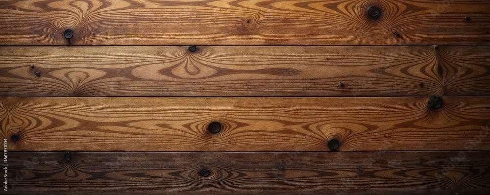 Naklejka premium Rich, warm brown wood grain texture Close-up view of rustic wooden surface , wood, rustic, wooden