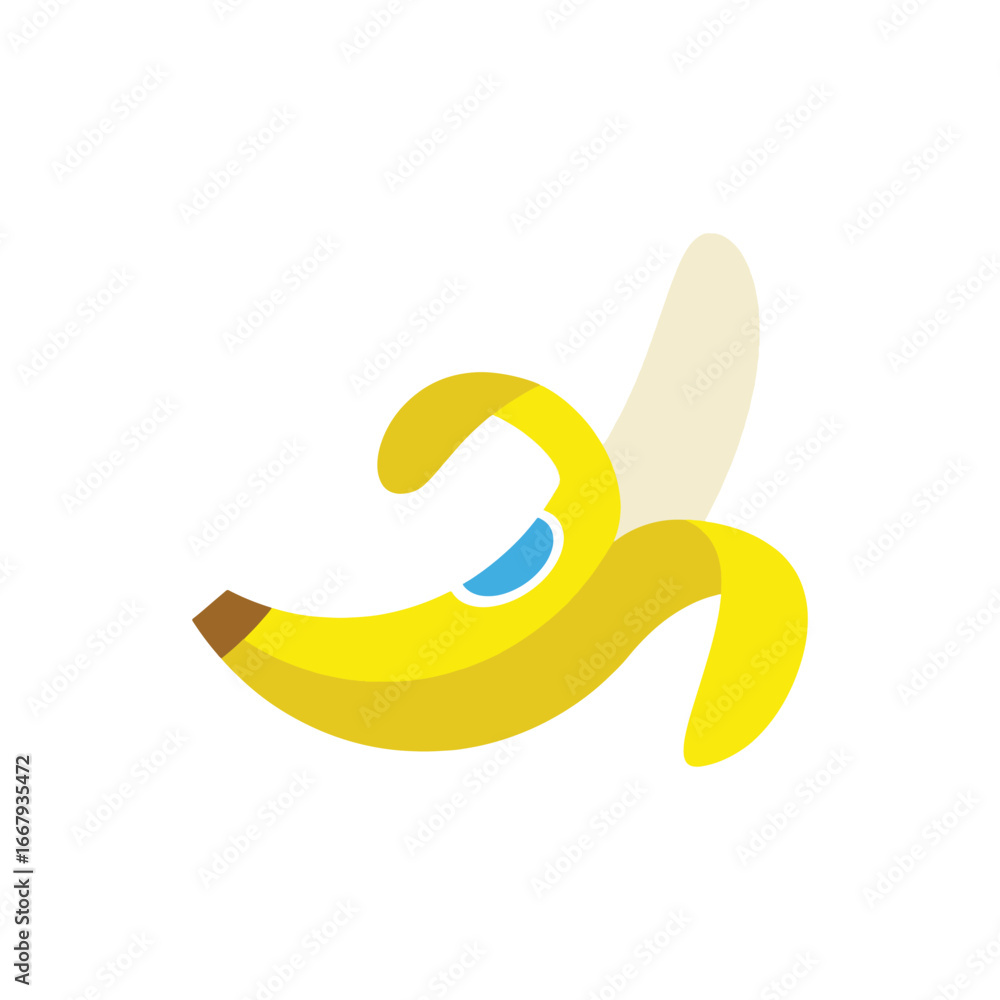 Obraz premium banana isolated on white background