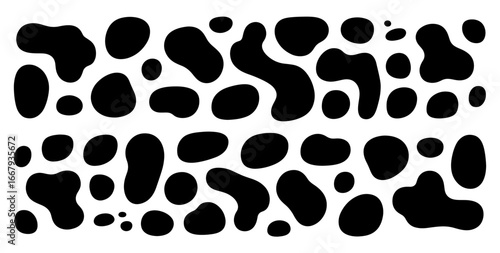 a black paw pattern on white background