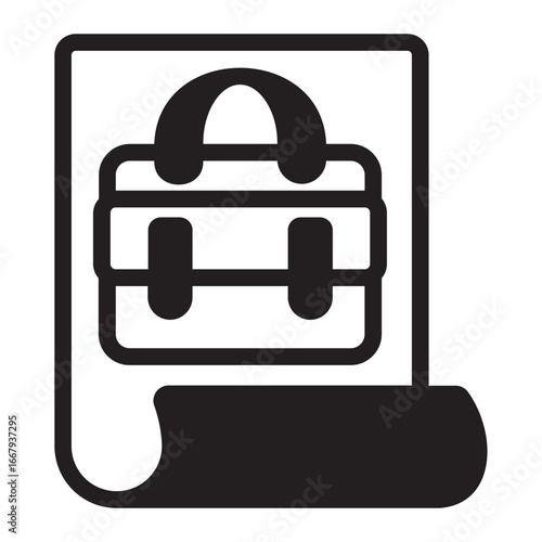 Employment glyph icon