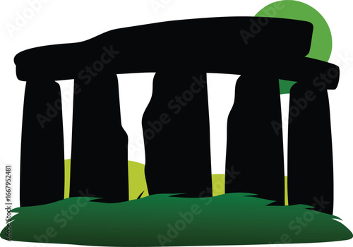 Stonehenge Ancient Stones Silhouette