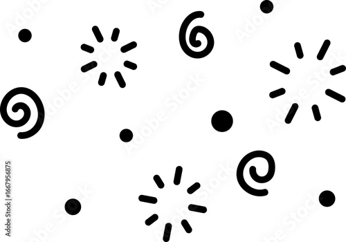 Hand Drawn Doodle Sparkling