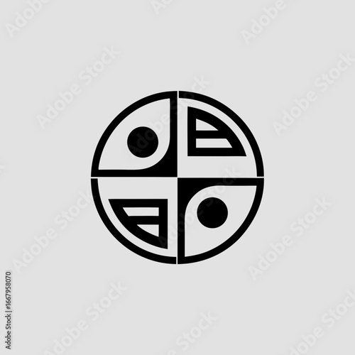 Minimal Tribal Circle with Four Segments