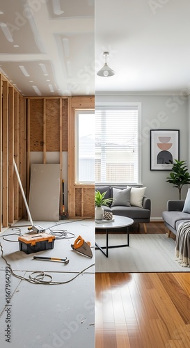 Before and after home renovation (1)