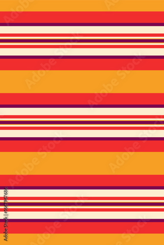 Rath seamless vertical lines, menu textile fabric stripe. Tozy vector pattern texture background in red and papaya whip colors.