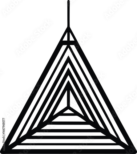 Triangle Hanging Vertically