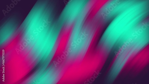 Abstract background animation of colorful gradient waves in dynamic motion