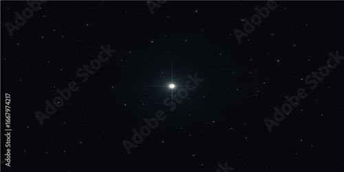 A mesmerizing loop of falling stars and snowflakes creates a serene winter wonderland