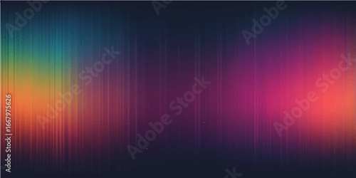 Abstract and colorful lines in a bright spectrum create a vibrant digital backdrop with a wave-like pattern