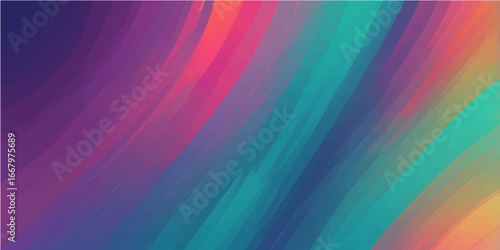 An abstract, seamless rainbow pattern with geometric lines and a bright, colorful design