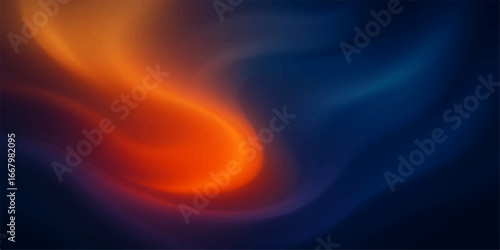 Abstract motion of fiery red and yellow flames with a blend of light and smoke for a vivid background design