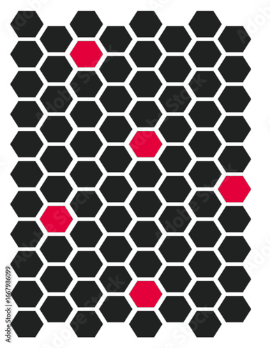 honey bee hive pattern
