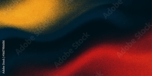 Smooth waves of red and orange fabric create a silky backdrop with a fiery color pattern