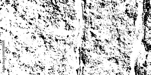 Distress urban overlay spotted concrete grain surface grainy noise rust wall grunge black splatter and white background. damaged chalk crack rough ink wall texture.	
