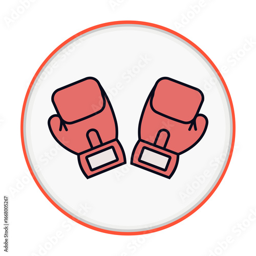 Red Boxing Gloves Icon