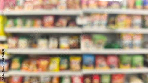 Wallpaper Mural Blured scene in supermarket store for background Torontodigital.ca