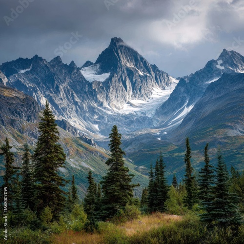 wild nature scenery Alaska mountains