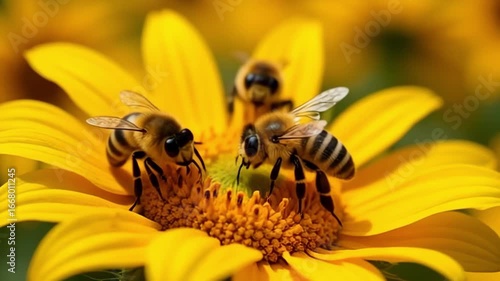 bee on flower