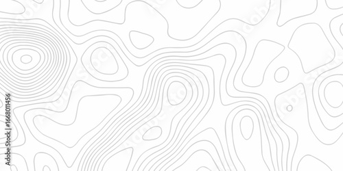 Abstract minimal The pattern discovery vector topo map creative discovery White wave grid stripe line map topography. vector geographic contour mounted map background.	
