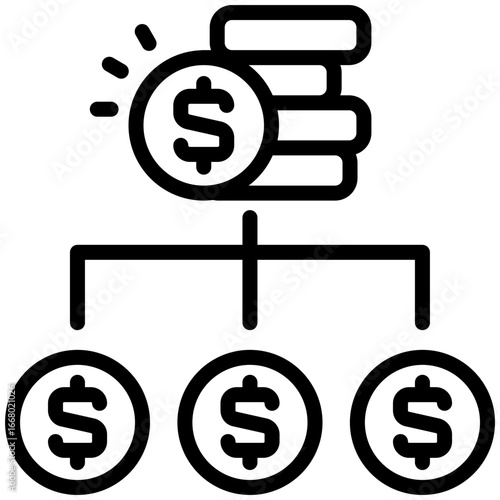 crowdfunding icon isolated on white background. vector illustration icon for Investment and Financial Innovations