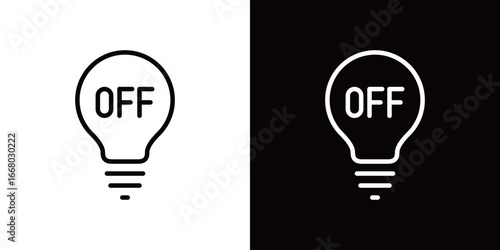 電球 アイデア 閃き ひらめき OFF アイコン