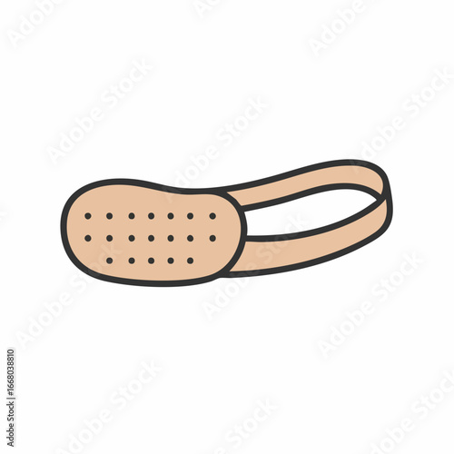 Illustrated Beige Adhesive Eye Patch with Strap