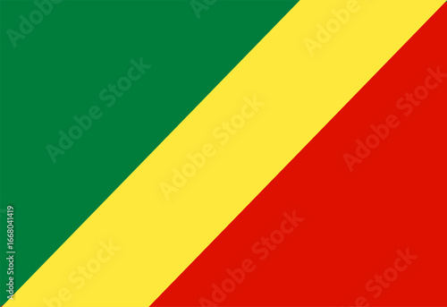 republic of the congo flag illustrator national