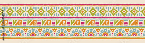 Hand drawn  abstract seamless pattern, ethnic background, aztec style - great for textiles, banners, wallpapers, wrapping - vector design