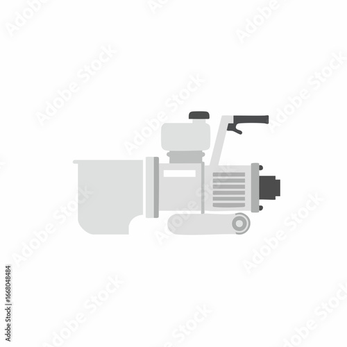 Simplified Illustration of a Water Pump with Handle and Intake.