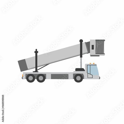 Airport Passenger Boarding Bridge Truck Illustration