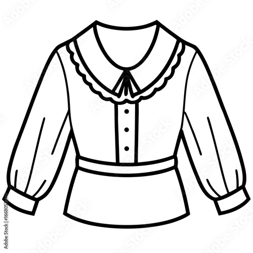 Vintage Peasant Top Vector