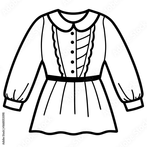 Vintage Peasant Top Vector