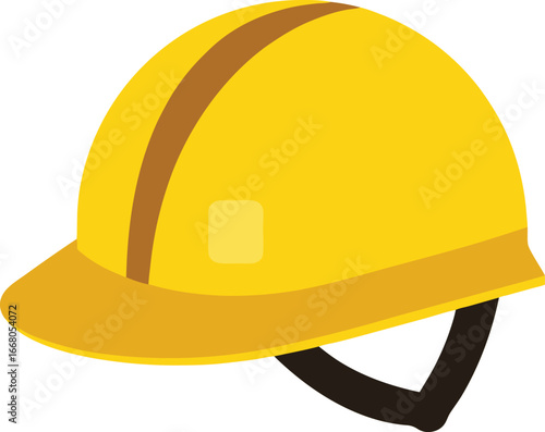 yellow helmet isolated on white