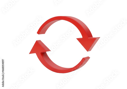 Free Download Red recycling arrows graphic isolated PNG with Transparent Background - GFXLoad