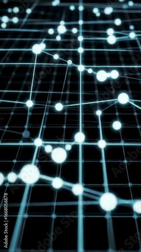 Abstract Digital Data Network Animation