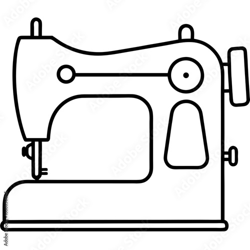 Sewing Machine – Vector Art Illustration