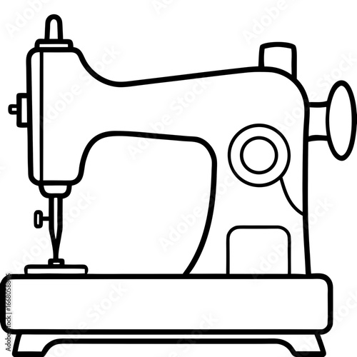 Sewing Machine – Vector Art Illustration