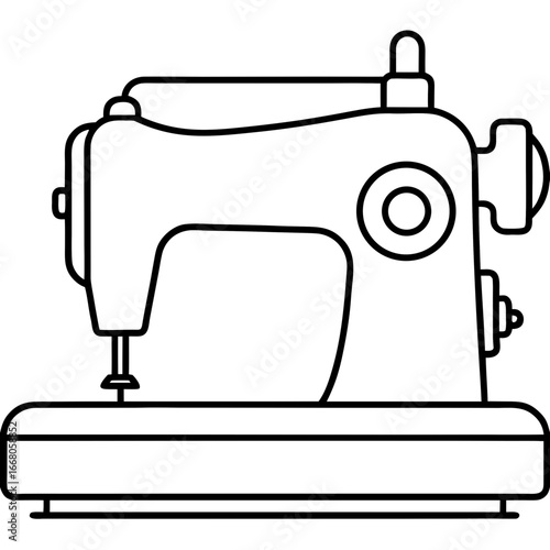 Sewing Machine – Vector Art Illustration