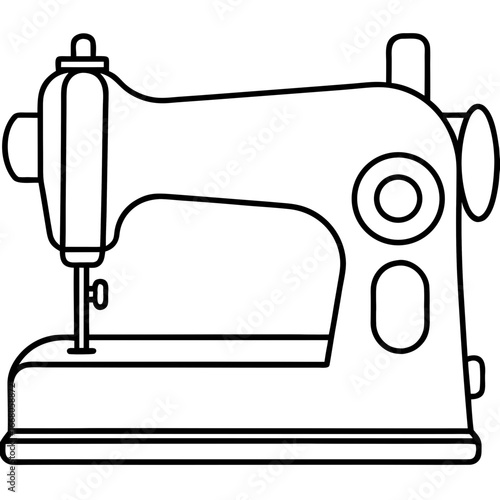 Sewing Machine – Vector Art Illustration